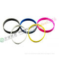 Silicone Gel Products Customized Silicone Bracelet Red, Black, Purple, Green, Yellow, Pink
